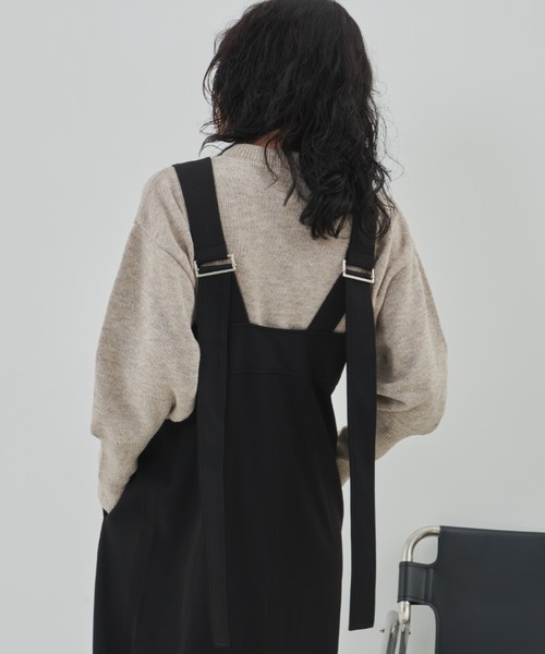 Aunt Marie's(アントマリーズ)の「Vネックジップジャンスカ(ジャンパースカート・レディース・ホワイト/ブラック・FREE)」の19枚目の写真