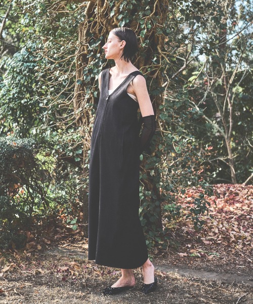 Aunt Marie's(アントマリーズ)の「Vネックジップジャンスカ(ジャンパースカート・レディース・ホワイト/ブラック・FREE)」の20枚目の写真