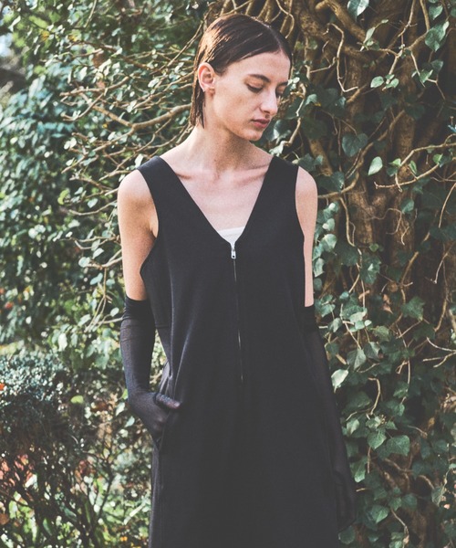 Aunt Marie's(アントマリーズ)の「Vネックジップジャンスカ(ジャンパースカート・レディース・ホワイト/ブラック・FREE)」の14枚目の写真