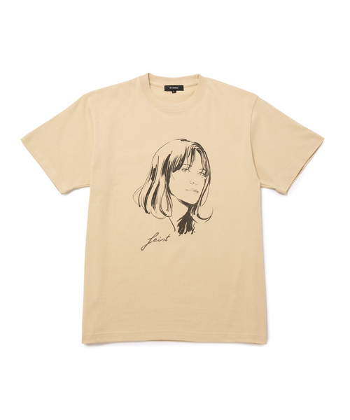 bonjour records（ボンジュールレコーズ）の「【Stephane Manel/ステファンマネル】 F TEE FショートスリーブTシャツ（Tシャツ/カットソー・メンズ・チャコールグレー/ベージュ/ホワイト・L/XL/S/M）」の3枚目の写真