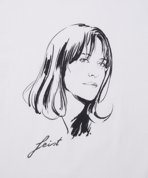 bonjour records（ボンジュールレコーズ）の「【Stephane Manel/ステファンマネル】 F TEE FショートスリーブTシャツ（Tシャツ/カットソー・メンズ・チャコールグレー/ベージュ/ホワイト・L/XL/S/M）」の8枚目の写真