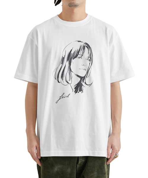 bonjour records（ボンジュールレコーズ）の「【Stephane Manel/ステファンマネル】 F TEE FショートスリーブTシャツ（Tシャツ/カットソー・メンズ・チャコールグレー/ベージュ/ホワイト・L/XL/S/M）」の14枚目の写真