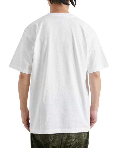 bonjour records（ボンジュールレコーズ）の「【Stephane Manel/ステファンマネル】 F TEE FショートスリーブTシャツ（Tシャツ/カットソー・メンズ・チャコールグレー/ベージュ/ホワイト・L/XL/S/M）」の15枚目の写真