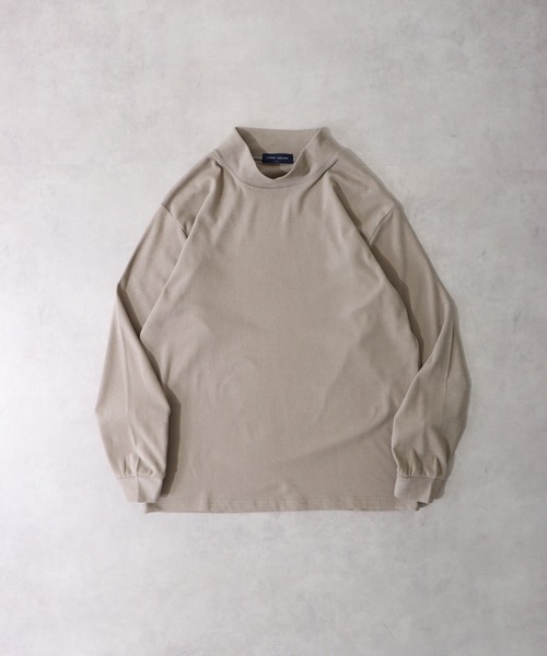 URBAN SQUARE(アーバンスクエア)の「URBAN SQUARE ピーチ起毛ハイネックカットソー(Tシャツ/カットソー・メンズ・トップグレー/ワイン/ベージュ/ブラック/エメラルド/ネイビー/チャコール/オフホワイト・L/LL/M)」の6枚目の写真