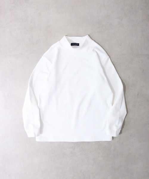 URBAN SQUARE(アーバンスクエア)の「URBAN SQUARE ピーチ起毛ハイネックカットソー(Tシャツ/カットソー・メンズ・トップグレー/ワイン/ベージュ/ブラック/エメラルド/ネイビー/チャコール/オフホワイト・L/LL/M)」の2枚目の写真
