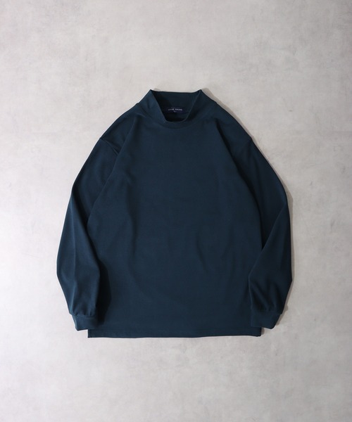 URBAN SQUARE(アーバンスクエア)の「URBAN SQUARE ピーチ起毛ハイネックカットソー(Tシャツ/カットソー・メンズ・トップグレー/ワイン/ベージュ/ブラック/エメラルド/ネイビー/チャコール/オフホワイト・L/LL/M)」の1枚目の写真