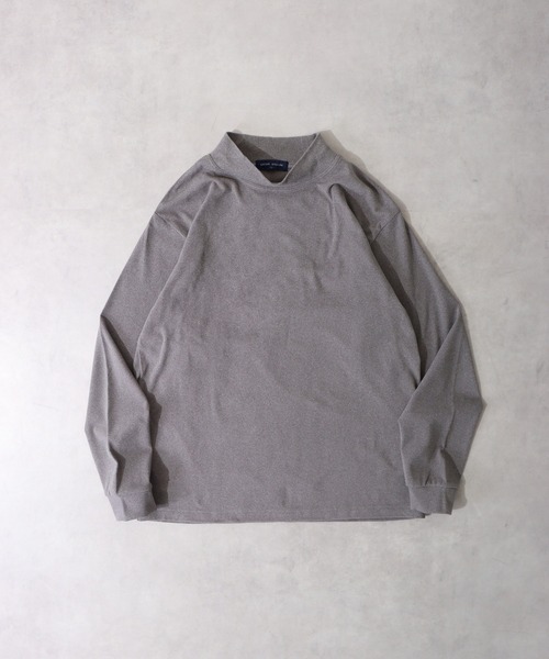 URBAN SQUARE(アーバンスクエア)の「URBAN SQUARE ピーチ起毛ハイネックカットソー(Tシャツ/カットソー・メンズ・トップグレー/ワイン/ベージュ/ブラック/エメラルド/ネイビー/チャコール/オフホワイト・L/LL/M)」の4枚目の写真