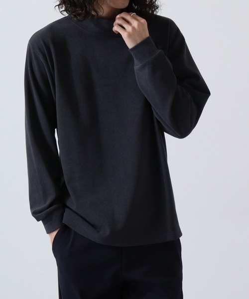 URBAN SQUARE(アーバンスクエア)の「URBAN SQUARE ピーチ起毛ハイネックカットソー(Tシャツ/カットソー・メンズ・トップグレー/ワイン/ベージュ/ブラック/エメラルド/ネイビー/チャコール/オフホワイト・L/LL/M)」の19枚目の写真
