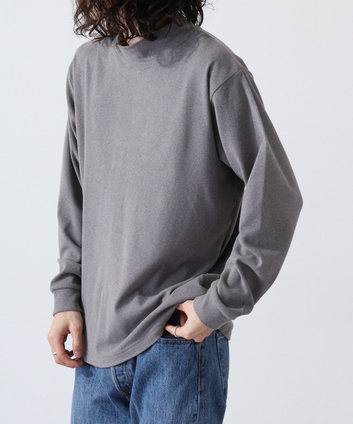 URBAN SQUARE(アーバンスクエア)の「URBAN SQUARE ピーチ起毛ハイネックカットソー(Tシャツ/カットソー・メンズ・トップグレー/ワイン/ベージュ/ブラック/エメラルド/ネイビー/チャコール/オフホワイト・L/LL/M)」の16枚目の写真