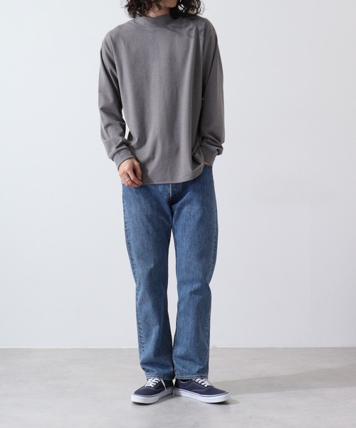 URBAN SQUARE(アーバンスクエア)の「URBAN SQUARE ピーチ起毛ハイネックカットソー(Tシャツ/カットソー・メンズ・トップグレー/ワイン/ベージュ/ブラック/エメラルド/ネイビー/チャコール/オフホワイト・L/LL/M)」の18枚目の写真