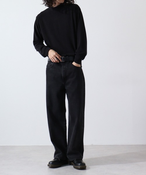 URBAN SQUARE(アーバンスクエア)の「URBAN SQUARE ピーチ起毛ハイネックカットソー(Tシャツ/カットソー・メンズ・トップグレー/ワイン/ベージュ/ブラック/エメラルド/ネイビー/チャコール/オフホワイト・L/LL/M)」の15枚目の写真