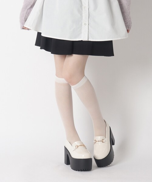 cs T&P(シーエスティーアンドピー)の「厚底ビット付きローファーパンプス(パンプス・レディース・アイボリー系1/ブラック系1・M/S/LL/L)」の16枚目の写真