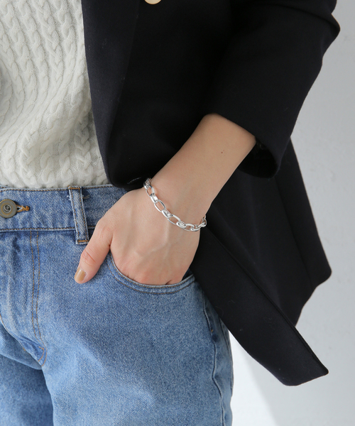 SLOBE IENA(スローブイエナ)の「【PHILIPPE AUDIBERT/フィリップ・オーディベール】チェーンバングル(ネックレス・レディース・シルバー・FREE)」の8枚目の写真