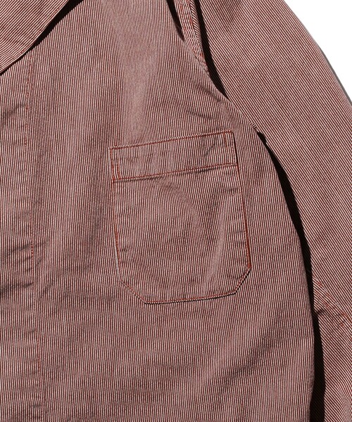 BEAMS PLUS（ビームスプラス）の「BEAMS PLUS / コードレーン 3ボタン ワークジャケット（テーラードジャケット・メンズ・ブラウン/ネイビー/ワイン・S/M/L/XL）」の12枚目の写真