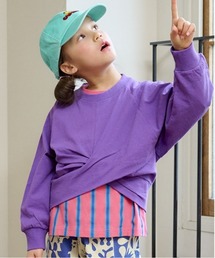 BIG FIELD | ナガソデクロスロンT（90～150cm）(Tシャツ/カットソー)