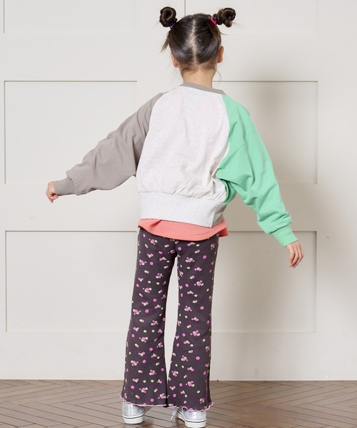 BIG FIELD（ビッグフィールド）の「ナガソデクロスロンT（90～150cm）（Tシャツ/カットソー・キッズ・グレー/パープル/チャコール/オフホワイト・100/110/130/140/120/90/150）」の14枚目の写真