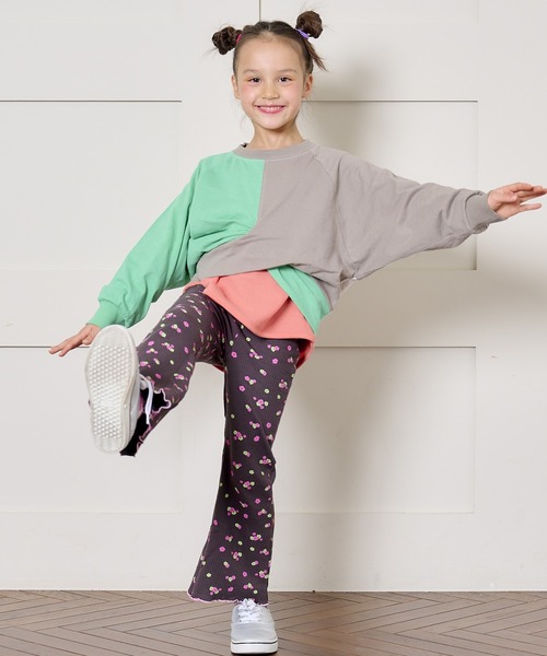 BIG FIELD（ビッグフィールド）の「ナガソデクロスロンT（90～150cm）（Tシャツ/カットソー・キッズ・グレー/パープル/チャコール/オフホワイト・100/110/130/140/120/90/150）」の15枚目の写真