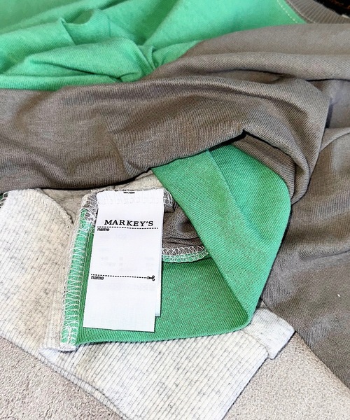 BIG FIELD（ビッグフィールド）の「ナガソデクロスロンT（90～150cm）（Tシャツ/カットソー・キッズ・グレー/パープル/チャコール/オフホワイト・100/110/130/140/120/90/150）」の12枚目の写真