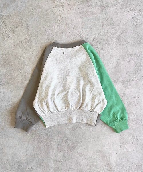 BIG FIELD（ビッグフィールド）の「ナガソデクロスロンT（90～150cm）（Tシャツ/カットソー・キッズ・グレー/パープル/チャコール/オフホワイト・100/110/130/140/120/90/150）」の9枚目の写真