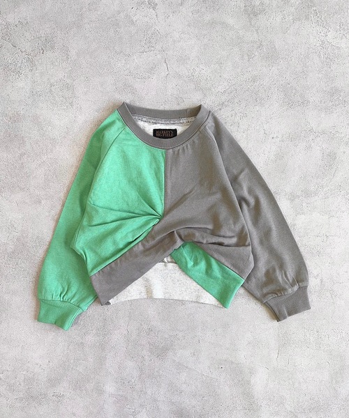 BIG FIELD（ビッグフィールド）の「ナガソデクロスロンT（90～150cm）（Tシャツ/カットソー・キッズ・グレー/パープル/チャコール/オフホワイト・100/110/130/140/120/90/150）」の8枚目の写真