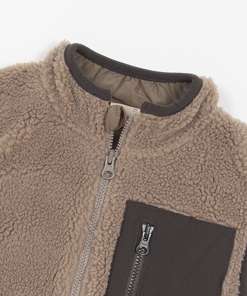 petit main（プティマイン）の「【Penfield】ボアベスト（ベスト・キッズ・モカ/アイボリー・S/L/M）」の5枚目の写真