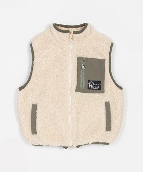 petit main（プティマイン）の「【Penfield】ボアベスト（ベスト・キッズ・モカ/アイボリー・S/L/M）」の17枚目の写真
