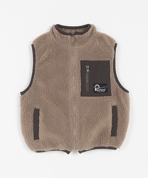 petit main（プティマイン）の「【Penfield】ボアベスト（ベスト・キッズ・モカ/アイボリー・S/L/M）」の18枚目の写真