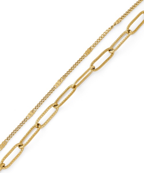 ANEMONE（アネモネ）の「【ステンレス】ダブルチェーンブレスレット（ブレスレット・レディース・シルバー/ゴールド/ピンクゴールド・FREE）」の7枚目の写真