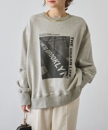 PUAL CE CIN | ブルックリン2WAYフォトプリント裏毛プルオーバー(スウェット)