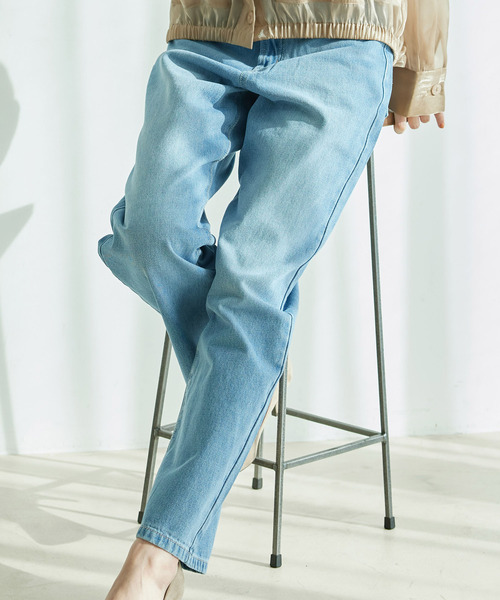 Jayro(ジャイロ)の「デニムストレートパンツ(デニムパンツ・レディース・ブルー/ブラック/サックスブルー・M)」の15枚目の写真