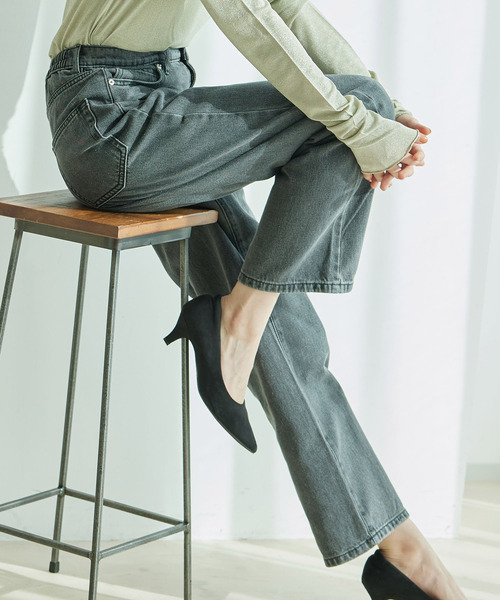 Jayro(ジャイロ)の「デニムストレートパンツ(デニムパンツ・レディース・ブルー/ブラック/サックスブルー・M)」の18枚目の写真