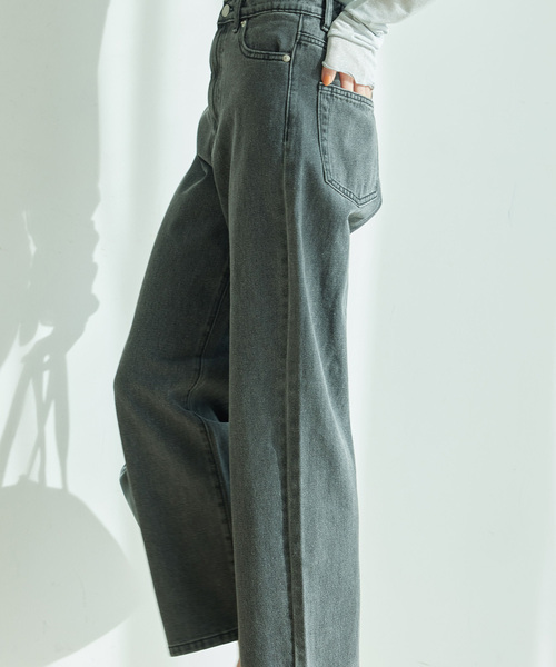 Jayro(ジャイロ)の「デニムストレートパンツ(デニムパンツ・レディース・ブルー/ブラック/サックスブルー・M)」の19枚目の写真