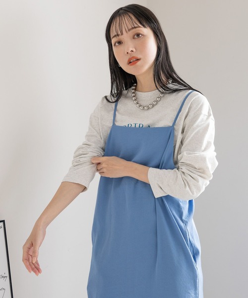 LOWRYS FARM(ローリーズファーム)の「スクエアキャミワンピース 991433(ワンピース・レディース・イエロー/チャコールグレー/ブルー/アイボリー/ブラック・FREE)」の21枚目の写真