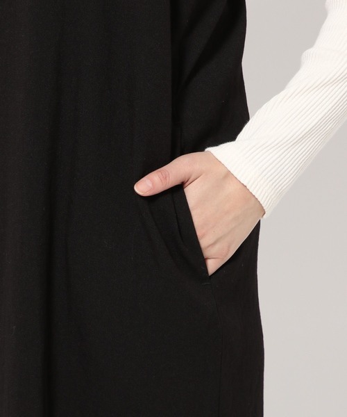 LOWRYS FARM(ローリーズファーム)の「スクエアキャミワンピース 991433(ワンピース・レディース・イエロー/チャコールグレー/ブルー/アイボリー/ブラック・FREE)」の9枚目の写真