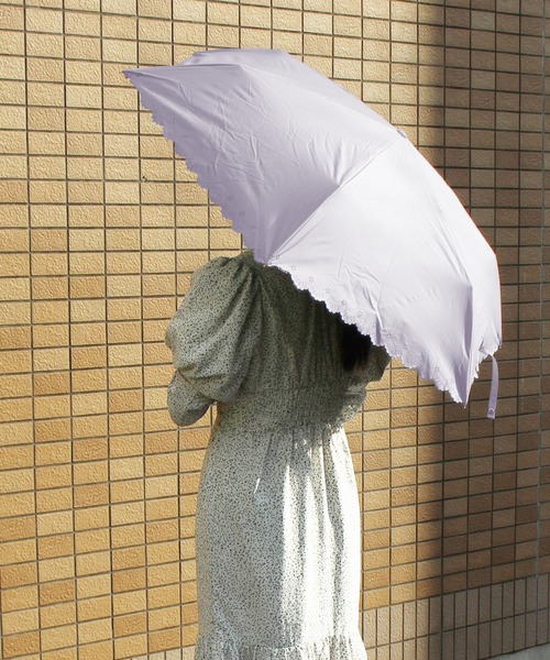 セール】【一級遮光・晴雨兼用】UV折りたたみ傘/日傘 フラワー