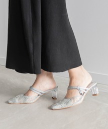 RANDA | 【Flower Collection】フラワースクエアミュールパンプス(パンプス)