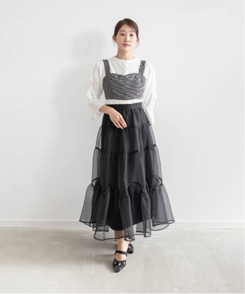 RANDA（ランダ）の「フラワースクエアミュールパンプス（パンプス・レディース・ベージュ/ブルー/アイボリー/ブラック・S/M/L/LL）」の20枚目の写真