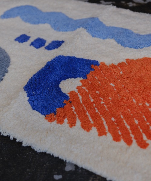 BIRTHDAY BAR(バースデイバー)の「【SAHIR サヒール】Floormat emotion フロアマット(ラグ/マット・レディース・ネイビー/アイボリー・フリー)」の6枚目の写真