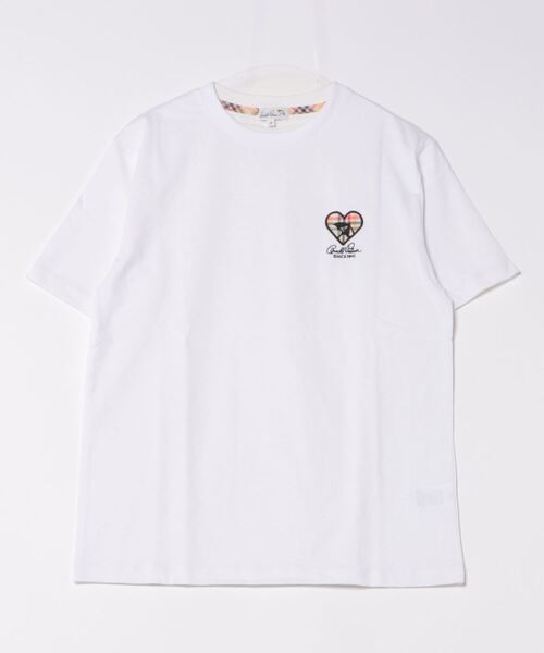 Arnold Palmer（アーノルドパーマー）の「ハートモチーフ シェア Tシャツ（Tシャツ/カットソー・レディース・ブラック/ホワイト/ライトベージュ・XS/LL/L/M/S）」の11枚目の写真