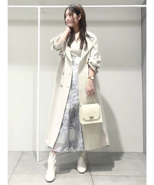 MERCURYDUO（マーキュリーデュオ）の「花柄ジャカードコルセットドッキングワンピース（ワンピース・レディース・ライトグレー/ラベンダー・SMALL/MEDIUM）」の12枚目の写真