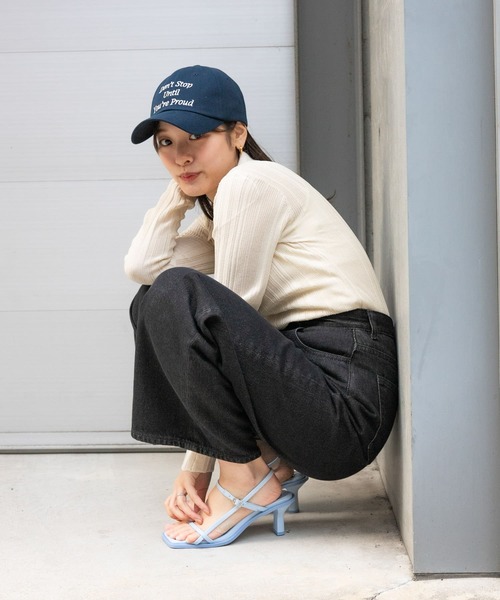 SENSE OF PLACE by URBAN RESEARCH（センスオブプレイスバイアーバンリサーチ）の「ランダムリブニットカーディガン（カーディガン/ボレロ・レディース・ピンク/アイボリー/ブラック・ONE）」の11枚目の写真