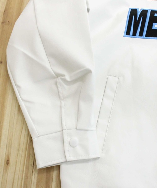 TopIsm（トップイズム）の「【2024】合成皮革 刺繍入りブルゾン（ブルゾン・メンズ・ホワイト/ブラック・FREE）」の13枚目の写真