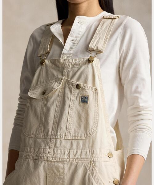 POLO RALPH LAUREN(ポロ ラルフ ローレン)の「デニム オーバーオール(サロペット/オーバーオール・レディース・ナチュラル・L/M/S/XS)」の4枚目の写真