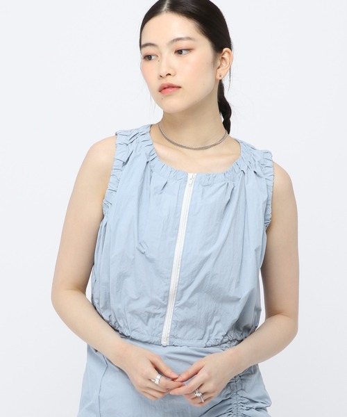 3.3 Field Trip (3.3フィールドトリップ)の「3.3 Field Trip/ナイロンZIPベスト 2103566(ベスト・レディース・ブルー/ブラック・FREE)」の1枚目の写真