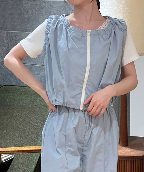 3.3 Field Trip (3.3フィールドトリップ)の「3.3 Field Trip/ナイロンZIPベスト 2103566(ベスト・レディース・ブルー/ブラック・FREE)」の12枚目の写真