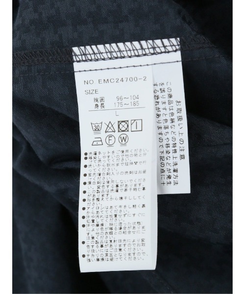 m.f.editorial(エムエフエディトリアル)の「シャツ メンズ 7分袖 綿混 ドビー ボタンダウン 二枚衿(シャツ/ブラウス・メンズ・ネイビー/パープル/ホワイト・MEDIUM/LARGE/X-LARGE)」の8枚目の写真