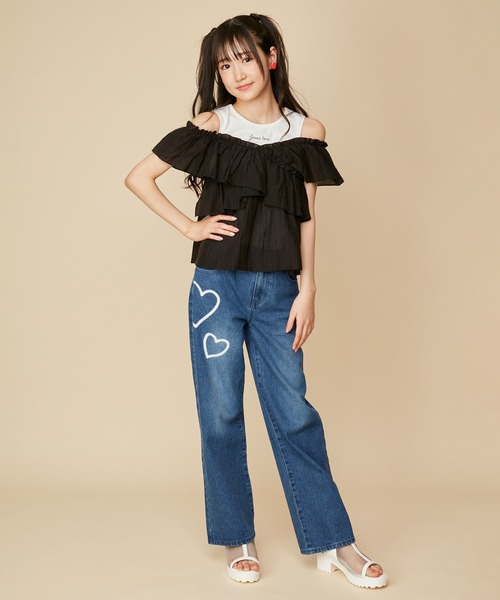 JENNI love（ジェニィラブ）の「シアードッキングトップス（T