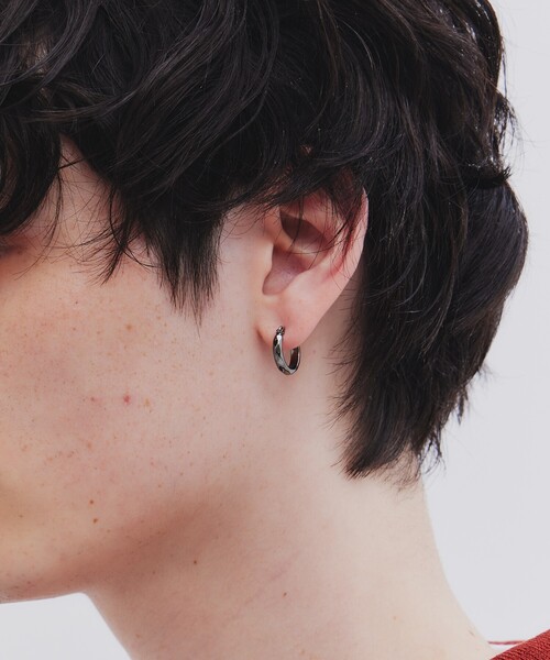 tk.TAKEO KIKUCHI（ティーケータケオキクチ）の「◆アソートフープピアス【片耳用】（ピアス（両耳用）・メンズ・ゴールド系2/ブラック系1/ゴールド系/ブラック/シルバー系1/シルバー系/ブラック系/ゴールド系1/シルバー系2/ブラック系2/シルバー/シルバー系3/ブラック系3・00）」の19枚目の写真