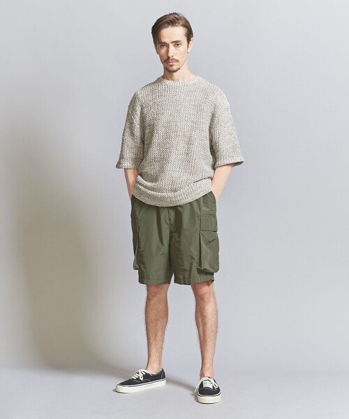 B&Y ギマコットン リラックス ラダー クルーネック ショートスリーブ BEAUTY&YOUTH UNITED ARROWS（ビューティーアンドユース