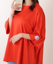 ソリッドカラー タグ付き オーバーサイズ 半袖 Tシャツ